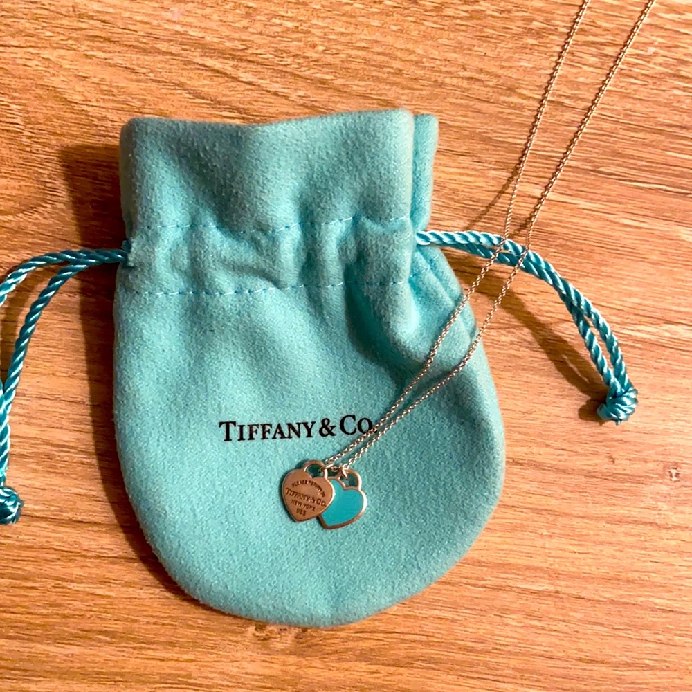 Tiffany Blue® Double Heart Tag Pendant (mini)